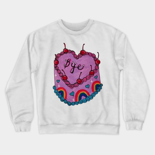 Bye Cake Crewneck Sweatshirt by hgrasel